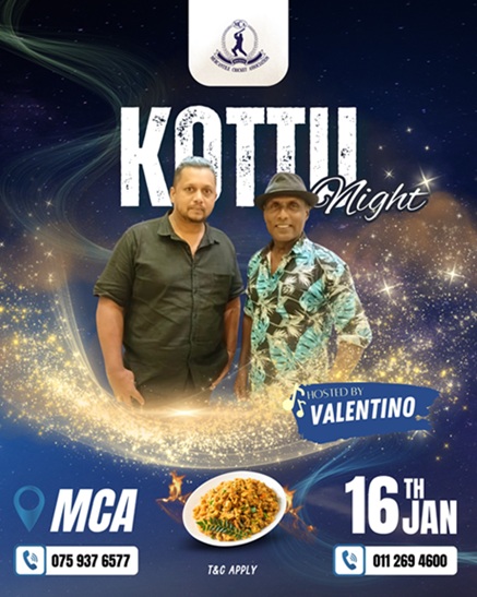 Kottu Night 16th Jan 2026