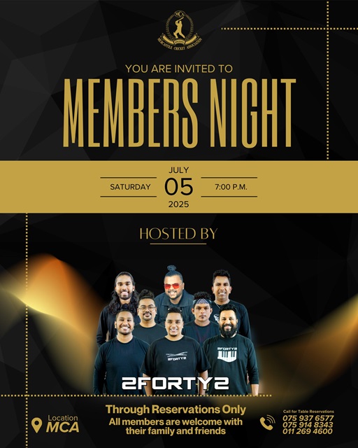 Members Night 5th July 2025